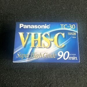 Panasonic VHS-C 90 Super High Grade TC-30 Blank Camcorder Tapes Sealed